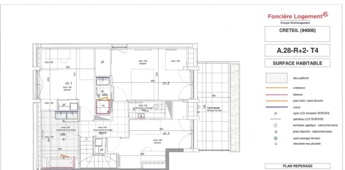 Image 2 sur 2 - Appartement  ·  Location · Creteil (94000) · 4 pièces · 91m²