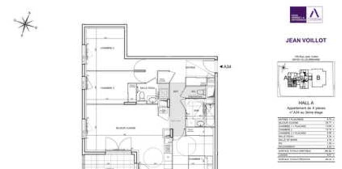 Image 3 sur 17 - Appartement  ·  Location · Villeurbanne (69100) · 4 pièces · 87m²