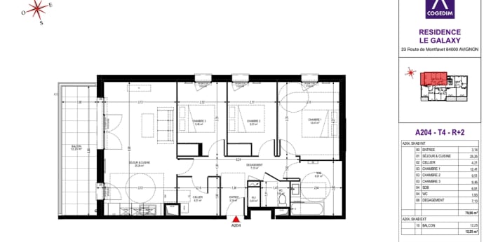 Image 9 sur 9 - Appartement  ·  Location · Avignon (84000) · 4 pièces · 80m²