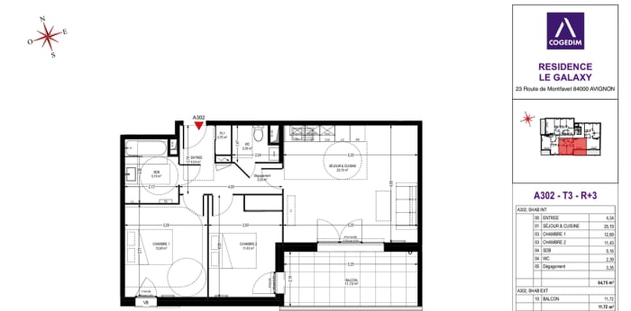 Image 8 sur 8 - Appartement  ·  Location · Avignon (84000) · 3 pièces · 65m²