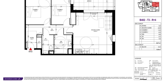 Image 1 sur 2 - Appartement  ·  Location · Avignon (84000) · 3 pièces · 67m²