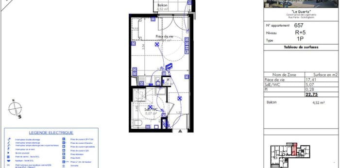 Image 1 sur 4 - Appartement  ·  Location · Schiltigheim (67300) · 1 pièce · 23m²
