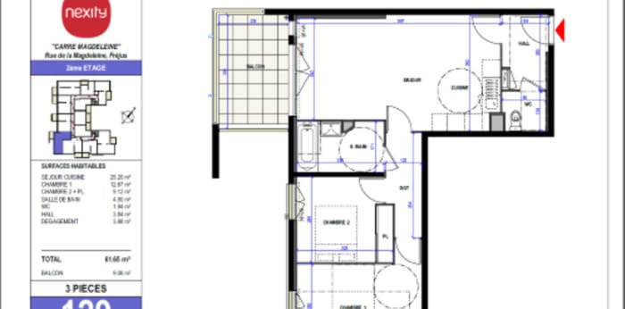Image 4 sur 25 - Appartement  ·  Location · Frejus (83600) · 3 pièces · 62m²