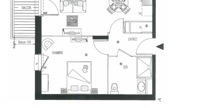 Image 4 sur 4 - Appartement  ·  Location · Pornic (44210) · 2 pièces · 42m²