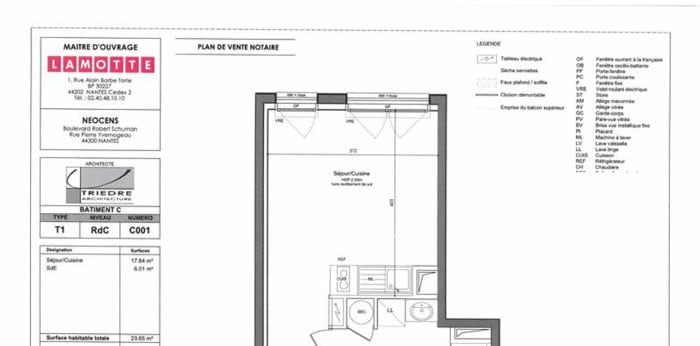 Image 5 sur 5 - Appartement  ·  Location · Nantes (44300) · 1 pièce · 24m²