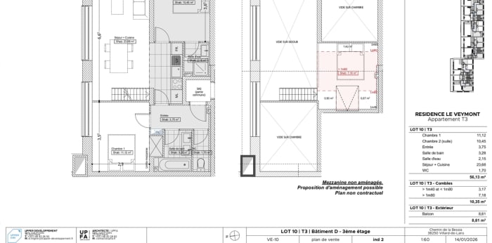 Image 4 sur 4 - Appartement  ·  Vente · Villard De Lans (38250) · 3 pièces · 56m²