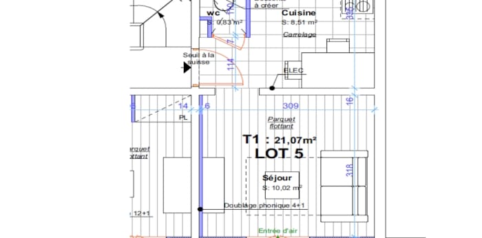 Image 7 sur 7 - Appartement  ·  Vente · Paris (75015) · 1 pièce · 21m²