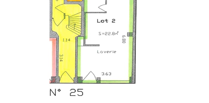 Image 2 sur 2 - Local  ·  Vente · Paris (75015) · 1 pièce · 23m²