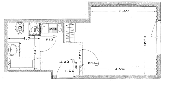 Image 3 sur 7 - Appartement  ·  Vente · Massy (91300) · 1 pièce · 24m²