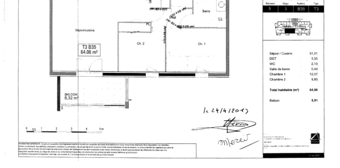 Image 10 sur 10 - Appartement  ·  Vente · St Priest (69800) · 3 pièces · 64m²