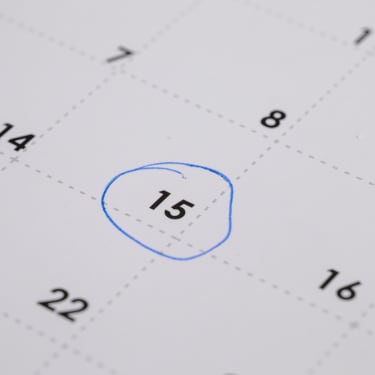 Photo calendrier 15 du mois