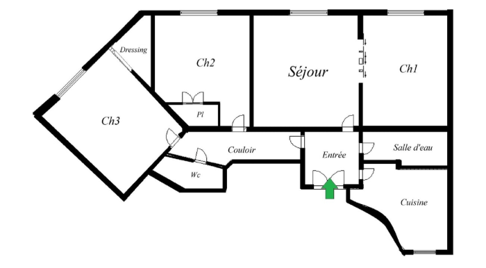Image 13 sur 13 - Appartement  ·  Vente · Paris (75009) · 4 pièces · 76m²