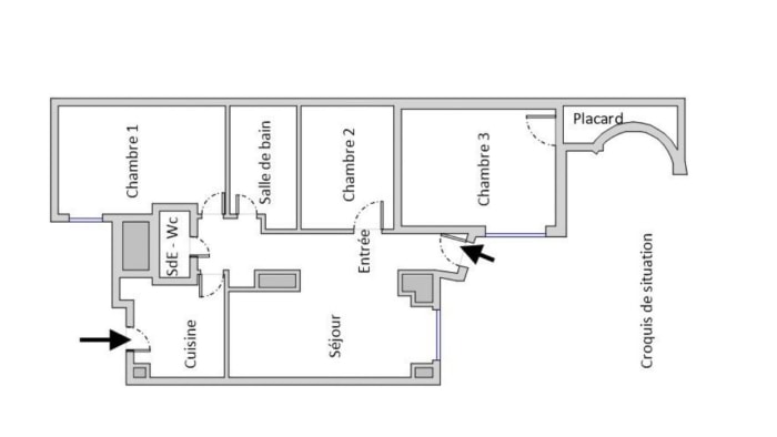 Image 3 sur 4 - Appartement  ·  Vente · Paris (75008) · 64m²