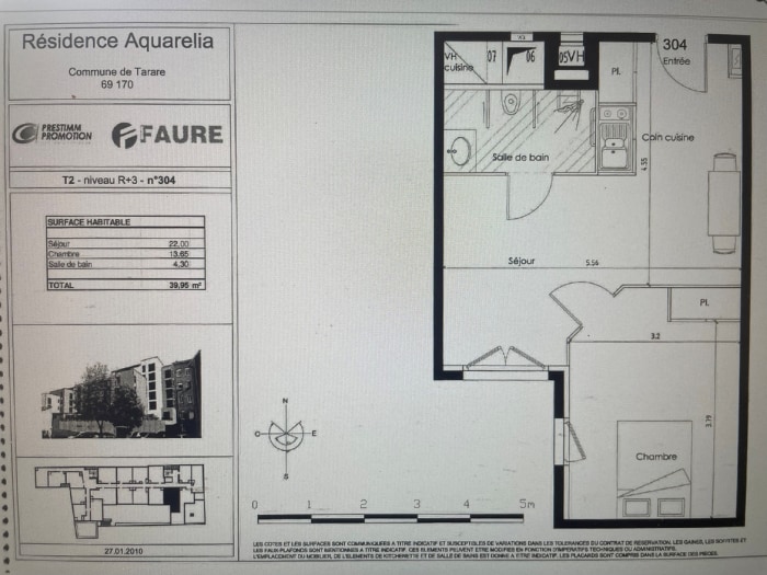 Image 5 sur 5 - Appartement  ·  Vente · Tarare (69170) · 2 pièces · 41m²