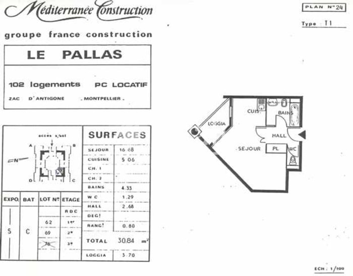 Image 2 sur 9 - Appartement  ·  Location · Montpellier (34000) · 1 pièce · 31m²