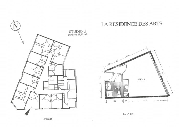 Image 2 sur 8 - Appartement  ·  Location · Montpellier (34000) · 1 pièce · 24m²