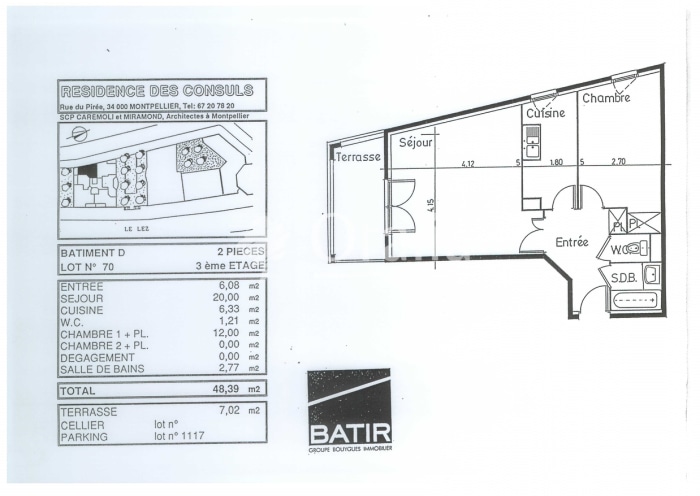 Image 2 sur 10 - Appartement  ·  Location · Montpellier (34000) · 2 pièces · 48m²