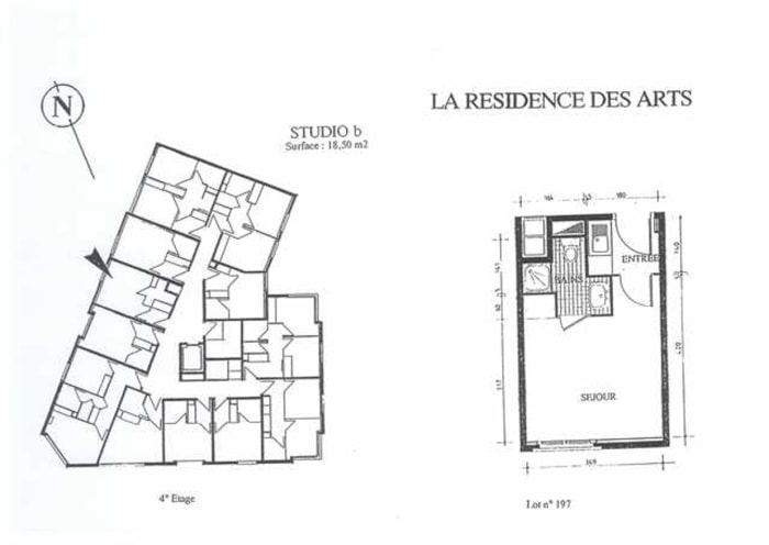 Image 2 sur 10 - Appartement  ·  Location · Montpellier (34000) · 1 pièce · 19m²