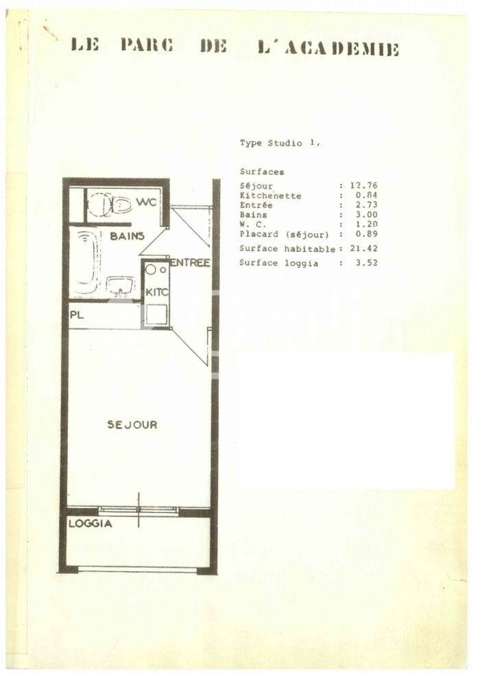 Image 3 sur 9 - Appartement  ·  Location · Montpellier (34090) · 1 pièce · 21m²