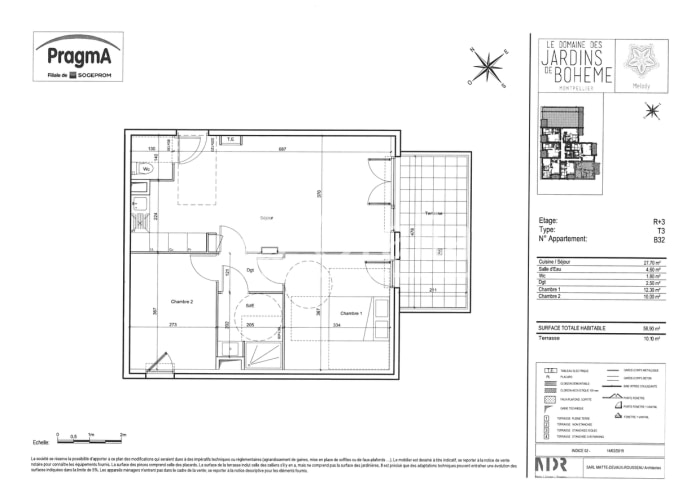 Image 2 sur 10 - Appartement  ·  Location · Montpellier (34070) · 3 pièces · 59m²