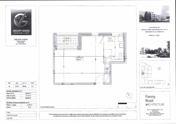 Image 6 sur 8 - Appartement  ·  Location · Dijon (21000) · 1 pièce · 33m²