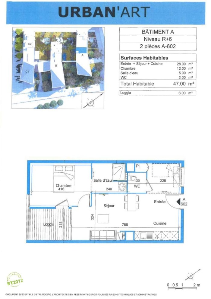 Image 4 sur 7 - Appartement  ·  Location · Bordeaux (33800) · 2 pièces · 47m²