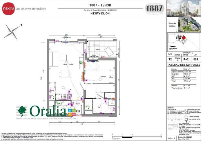 Image 7 sur 7 - Appartement  ·  Location · Dijon (21000) · 2 pièces · 42m²