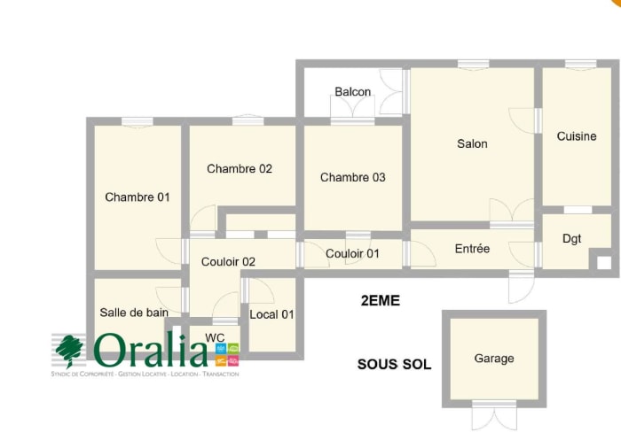 Image 9 sur 9 - Appartement  ·  Location · Dijon (21000) · 4 pièces · 83m²