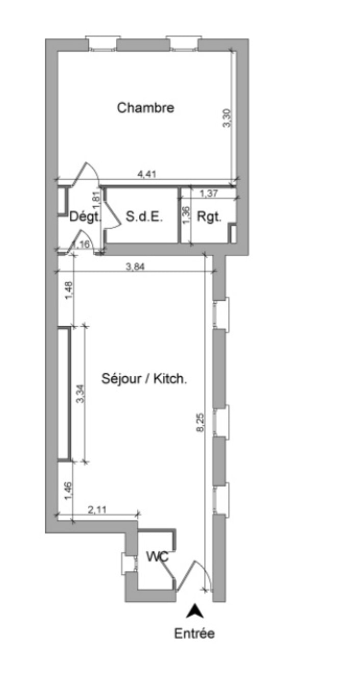 Image 6 sur 6 - Appartement  ·  Location · Paris (75010) · 2 pièces · 46m²