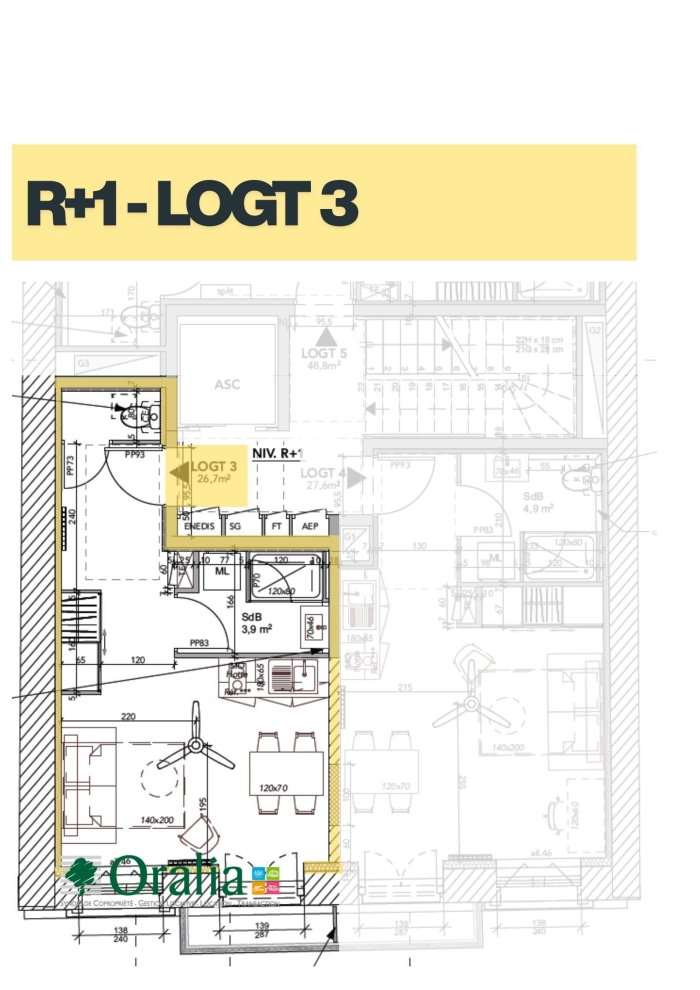 Image 10 sur 10 - Appartement  ·  Location · Tarare (69170) · 1 pièce · 26m²