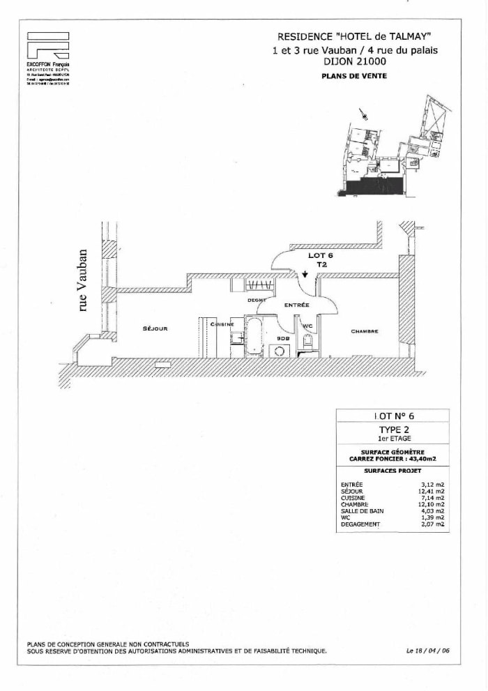Image 8 sur 8 - Appartement  ·  Location · Dijon (21000) · 2 pièces · 43m²