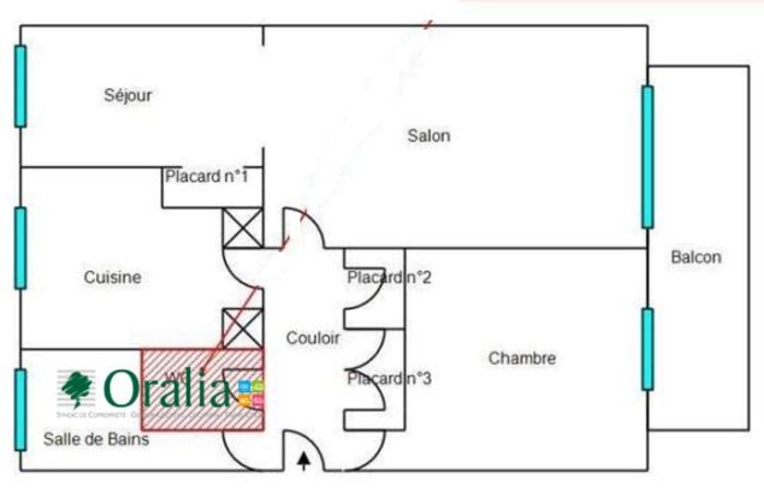 Image 4 sur 4 - Appartement  ·  Location · Dijon (21000) · 3 pièces · 54m²