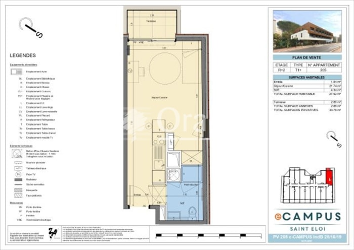 Image 2 sur 7 - Appartement  ·  Location · Montpellier (34090) · 1 pièce · 28m²