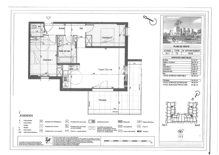 Image 10 sur 11 - Appartement  ·  Location · Juvignac (34990) · 3 pièces · 63m²