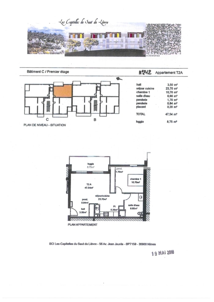 Image 6 sur 10 - Appartement  ·  Location · Nimes (30900) · 2 pièces · 48m²