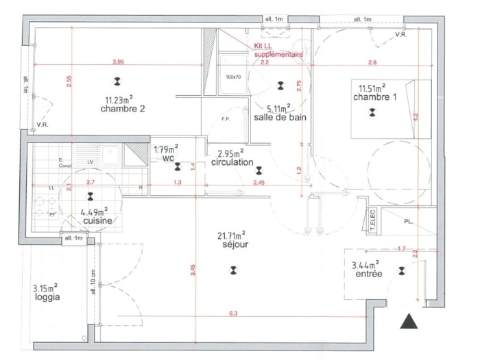 Image 1 sur 11 - Appartement  ·  Vente · Ivry Sur Seine (94200) · 3 pièces · 62m²