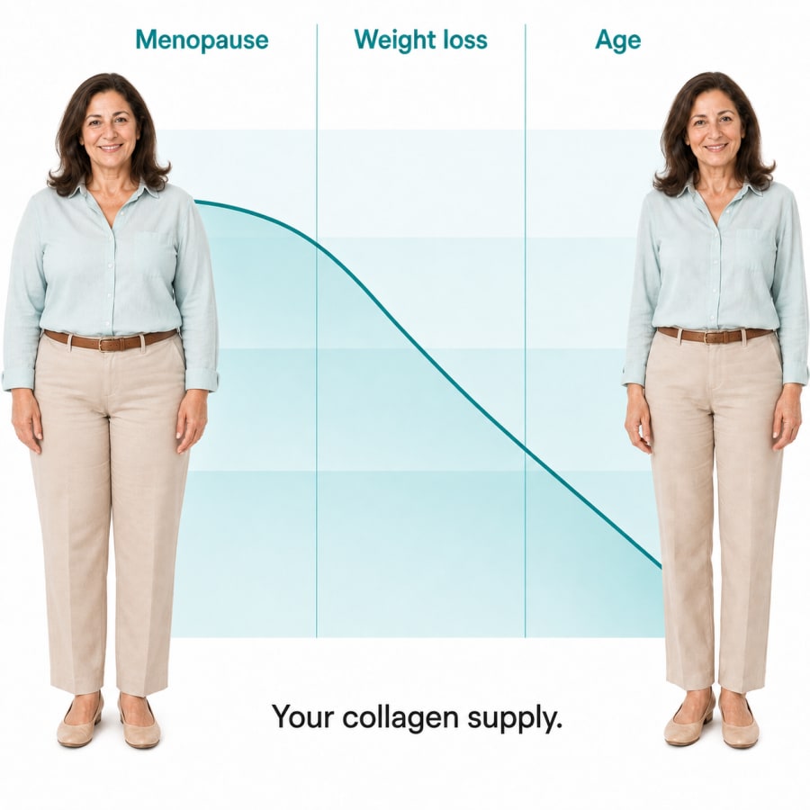 Three things pulling your collagen down at the same time