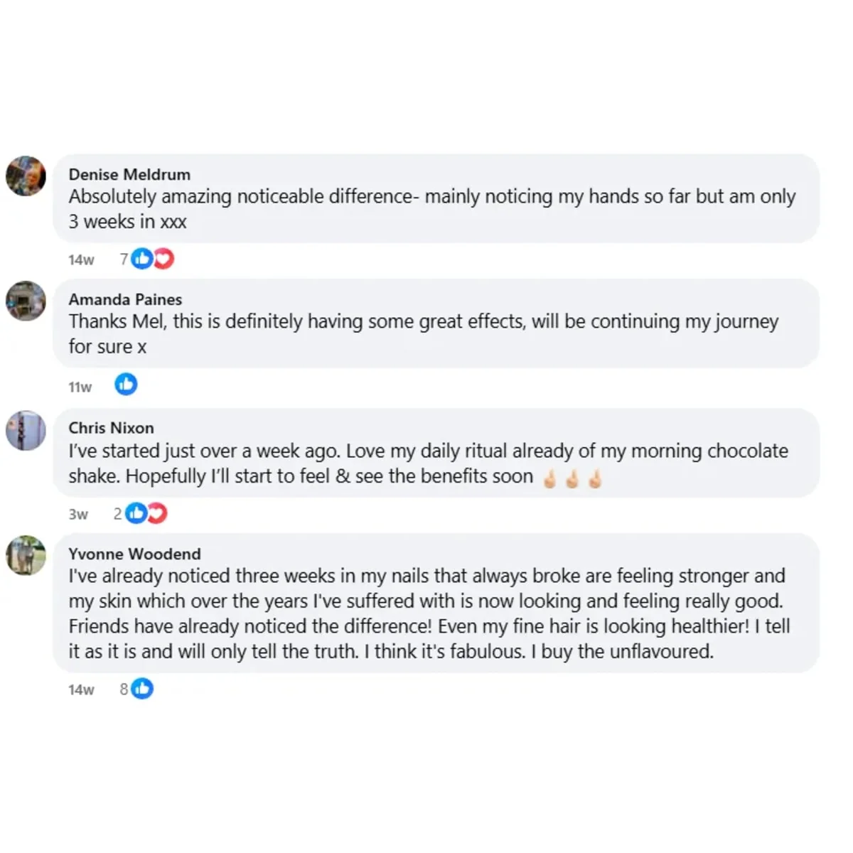 What buyers are saying on Facebook