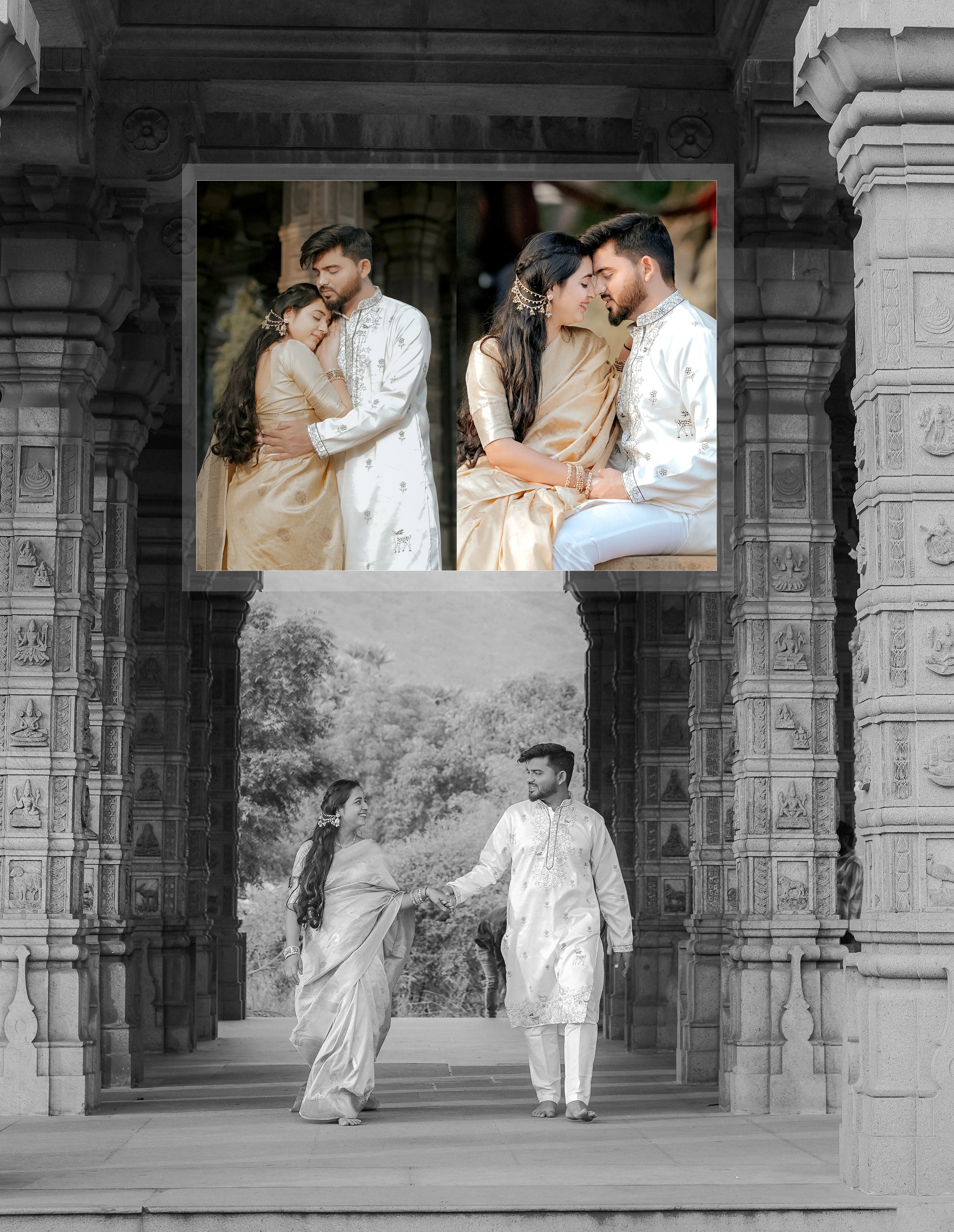 Same Day Edit experience — wedding highlights on LED screen