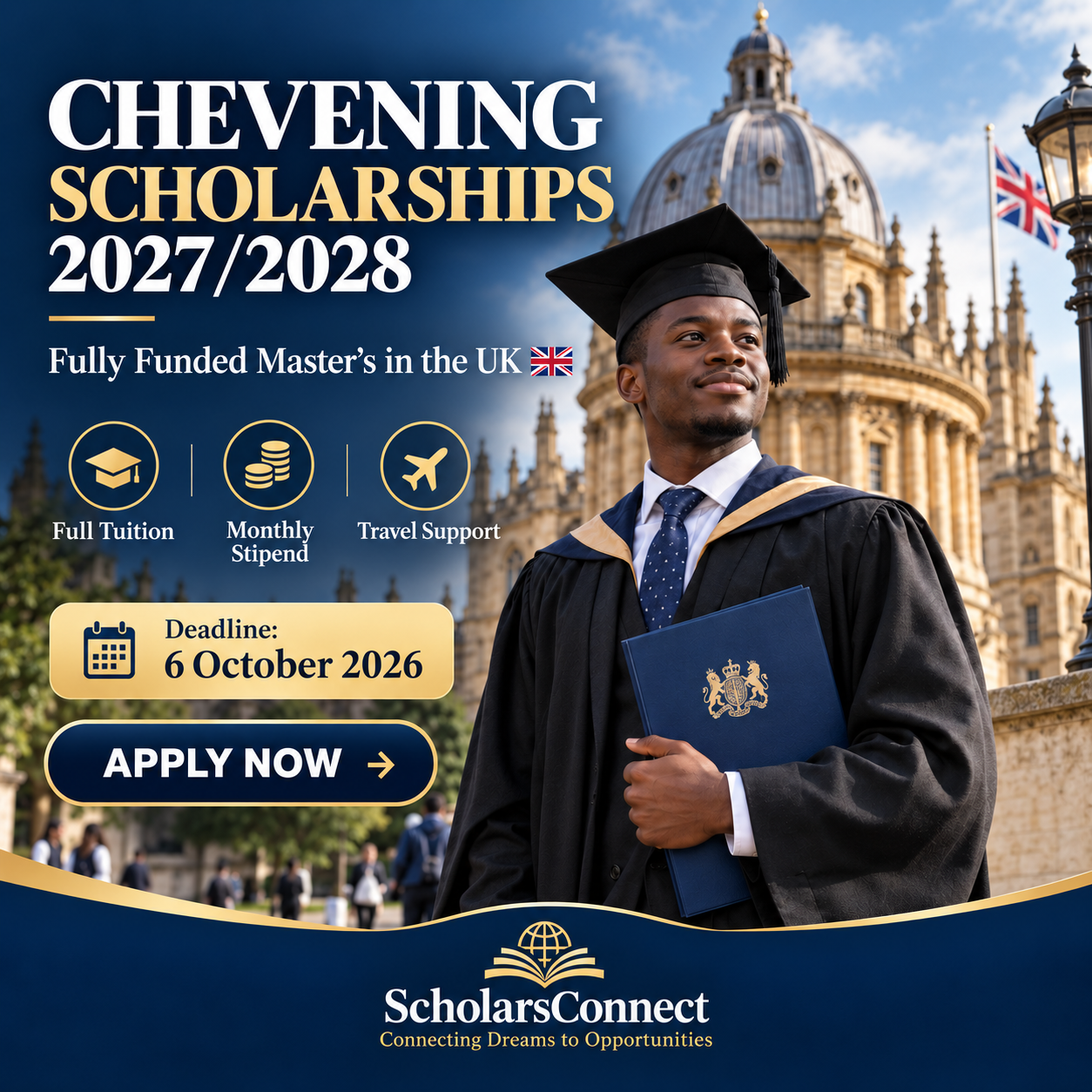 Chevening Scholarships 2027/2028 | Fully Funded Master's in UK