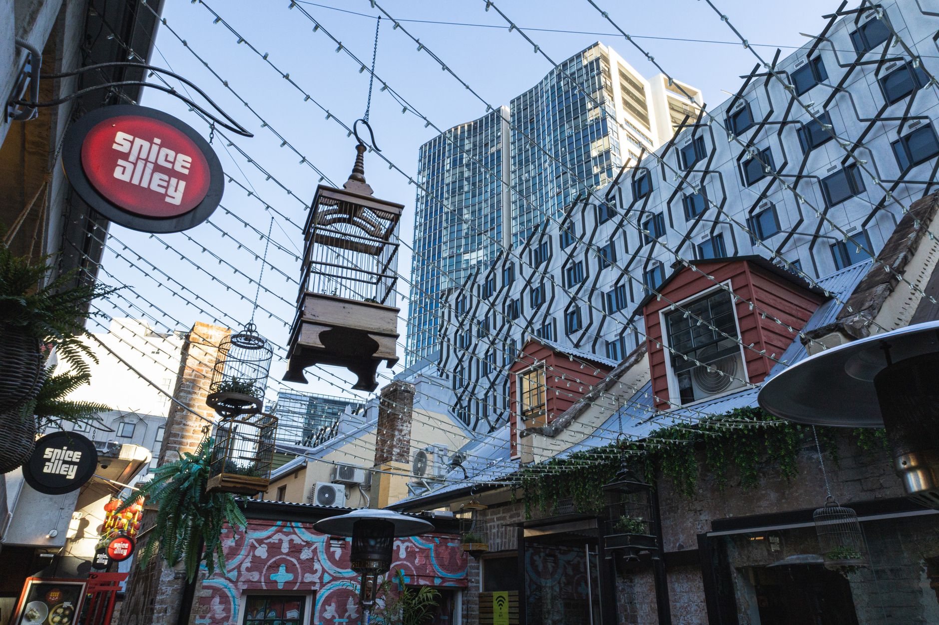 Low Angle Shot of City Buildings