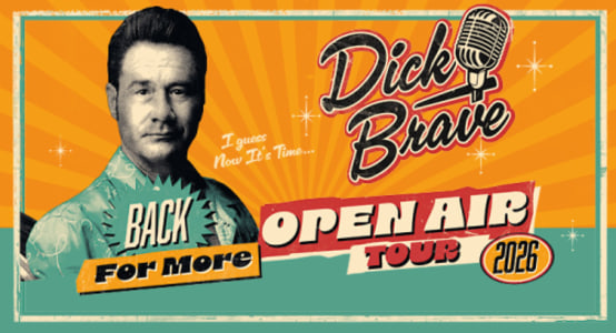 DICK BRAVE (ger) *OPEN AIR* - Wed, Sep 02, 2026, 19:00 at Arena Wien, Baumgasse 80, 1030 Wien, Österreich