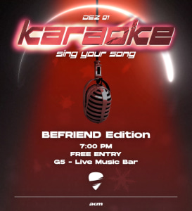 Karaoke - Di., 01.12.2026, 19:00 at G5 - Live Music Bar, Heiligenstädter Straße 31, 1190 Wien, Österreich