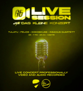 G5 Live Session x Das Kleine Konzert – Volume6 - Sun, Apr 25, 2027, 19:00 at G5 - Live Music Bar, Heiligenstädter Straße 31, 1190 Wien, Österreich