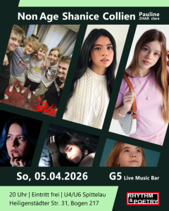 RNP – LIVE - Mon, Apr 05, 2027, 19:00 at G5 - Live Music Bar, Heiligenstädter Straße 31, 1190 Wien, Österreich