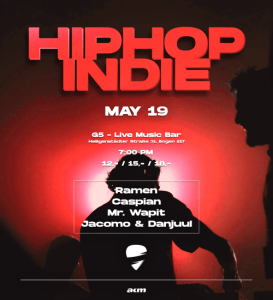 Hip Hop / Indie - Mi., 19.05.2027, 19:00 at G5 - Live Music Bar, Heiligenstädter Straße 31, 1190 Wien, Österreich