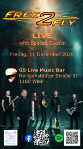 Free2fly – LIVE - Fri, Dec 11, 2026, 19:00 at G5 - Live Music Bar, Heiligenstädter Straße 31, 1190 Wien, Österreich