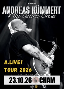 ANDREAS KÜMMERT & THE ELECTRIC CIRCUS // 23.10.26 - Fri, Oct 23, 2026, 19:00 at L.A. Cham, Badstraße 19, 93413 Cham, Deutschland