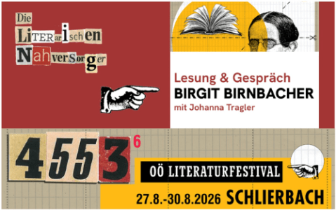 Lesung & Gespräch BIRGIT BIRNBACHER - Fr., 28.08.2026, 18:00 at Stift Schlierbach, Klosterstraße 1, 4553 Schlierbach, Österreich
