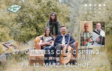 27th Guinness CELTIC SPRING - Fr., 12.03.2027, 19:30 at Salzhof Freistadt, Salzgasse 15, 4240 Freistadt, Österreich